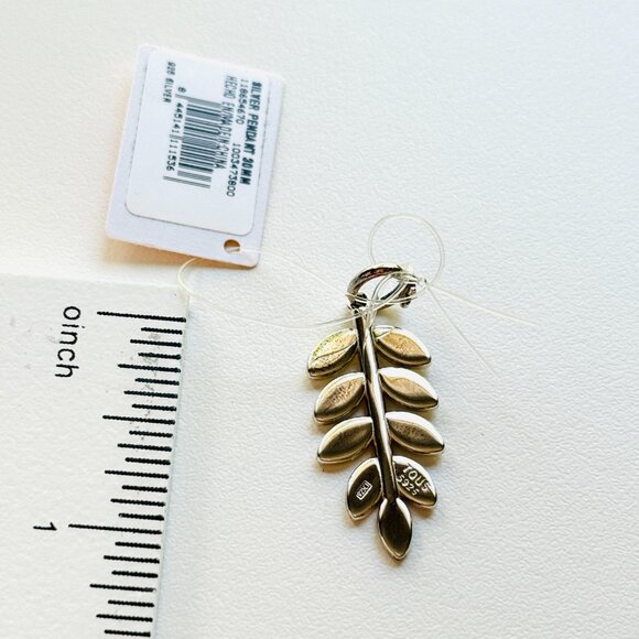 3659 TOUS JEWELRY TOUS BEAR CHARM PENDANT LEAF 925 SILVER - Picture 3 of 6